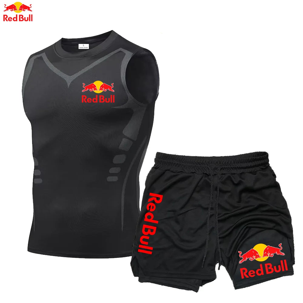 Red Bull Compression Tank Tops