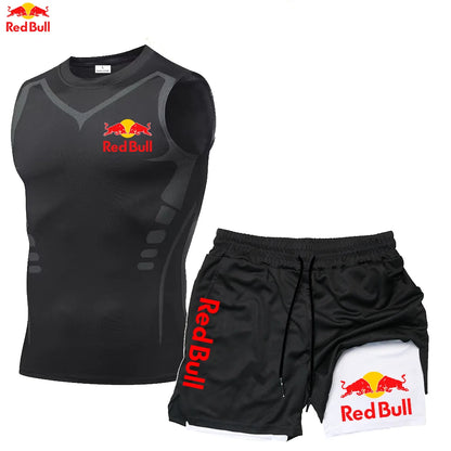 Red Bull Compression Tank Tops