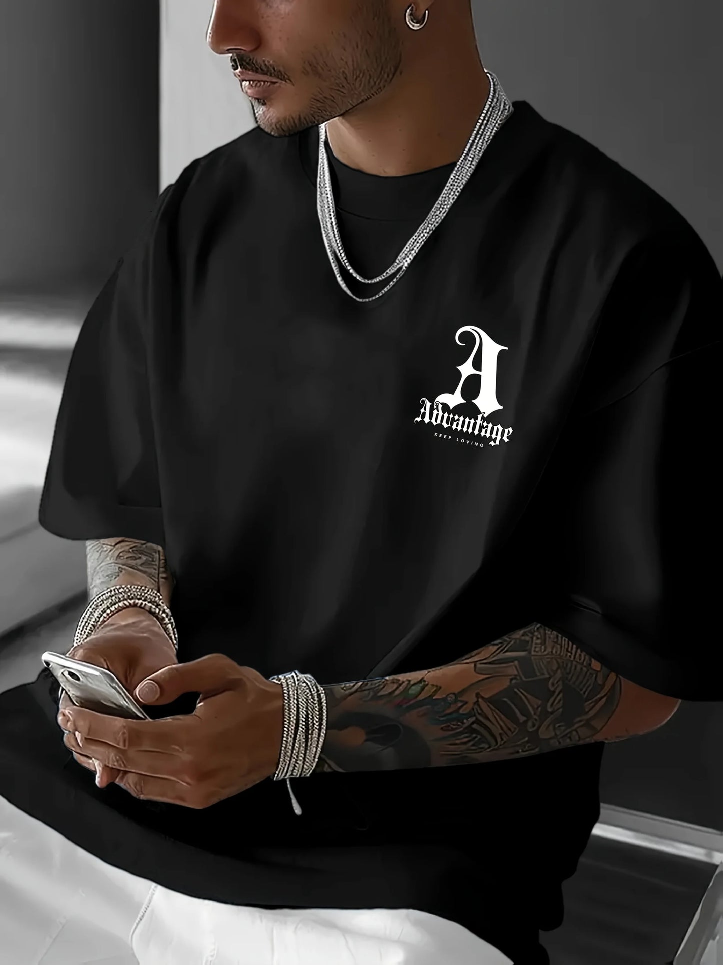 Loose Fit T-Shirt with LA Print