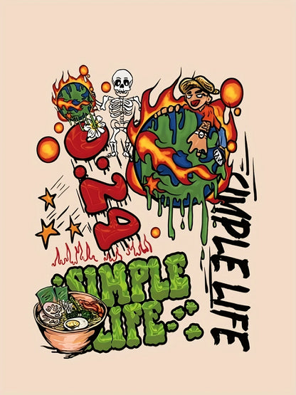 Summer 3D Graphic Print Tee