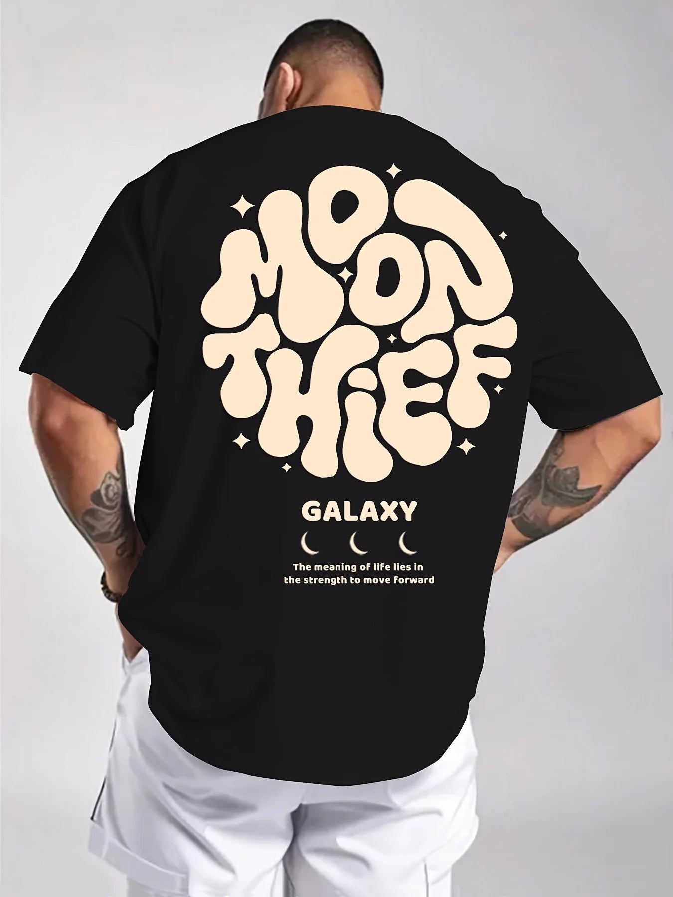 Galaxy Letter Pattern T-shirt