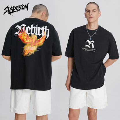 Sladeson T-Shirts with Golden Eagle Printed