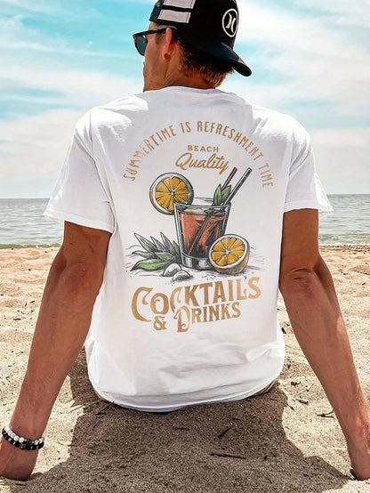 Cocktail Vibes Printed T-Shirt