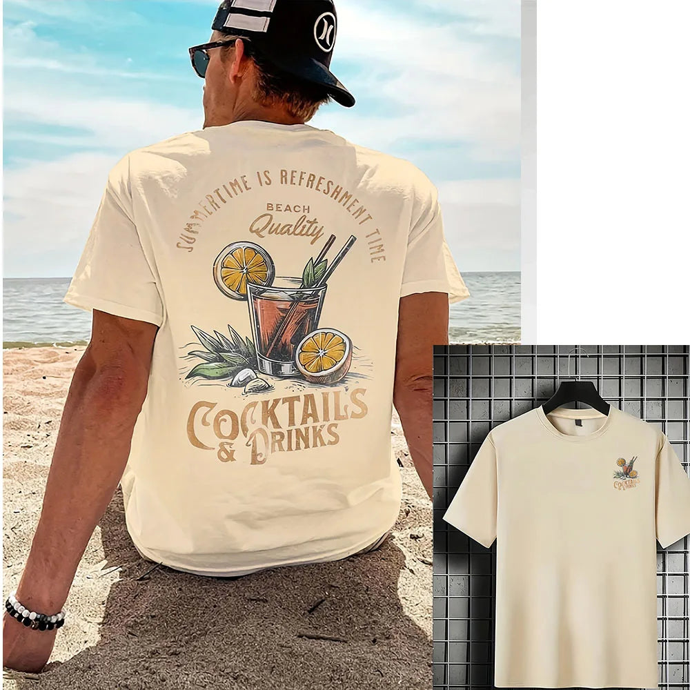 Cocktail Vibes Printed T-Shirt