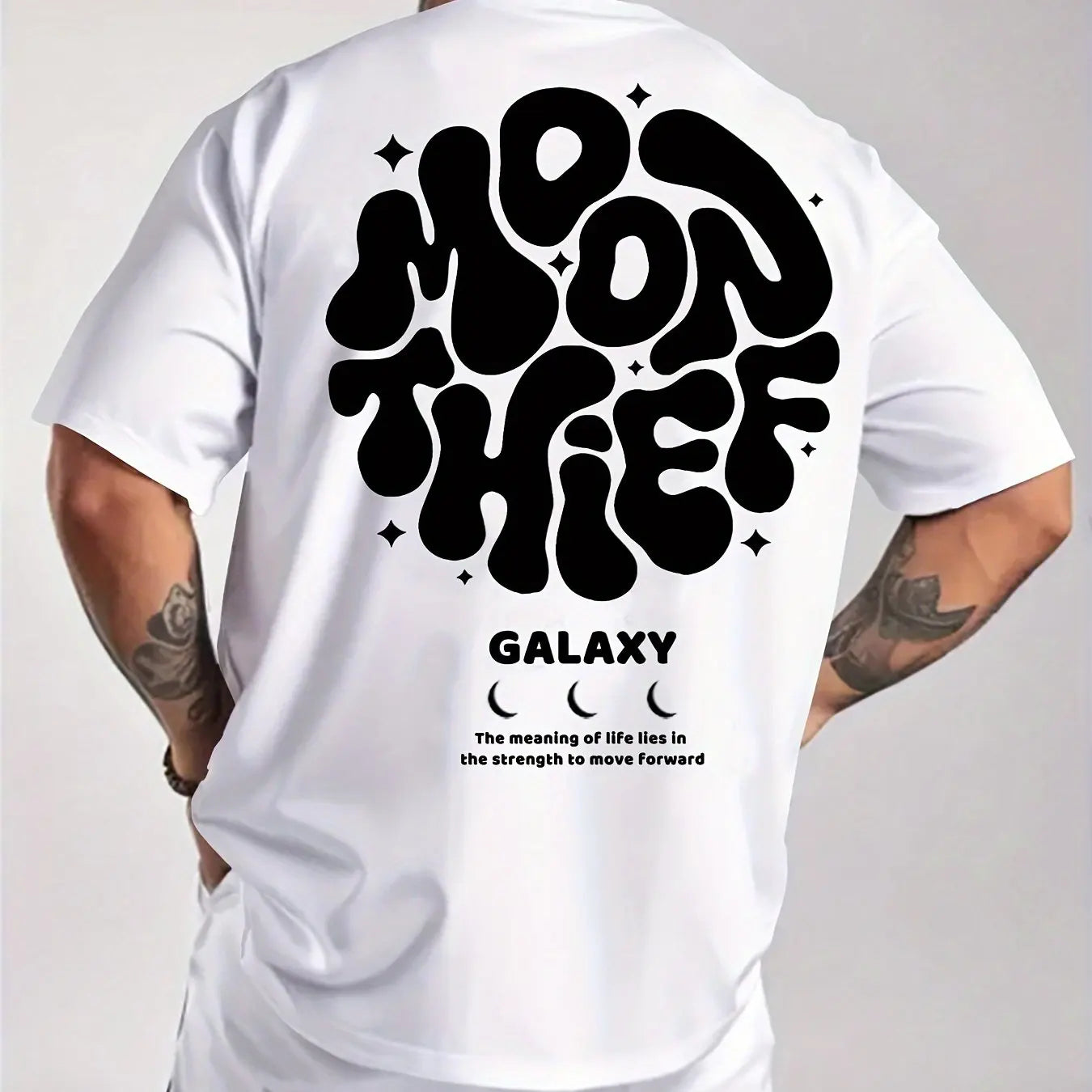 Galaxy Letter Pattern T-shirt
