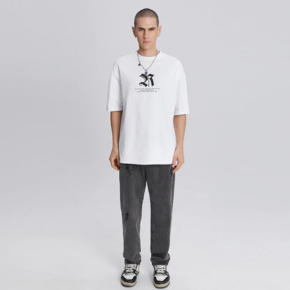 Sladeson T-Shirts with Golden Eagle Printed