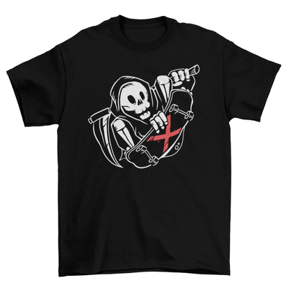 Grim Reaper Skater T-shirt