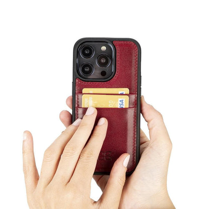 Leather Case for iPhone 14 Series with Card Holder