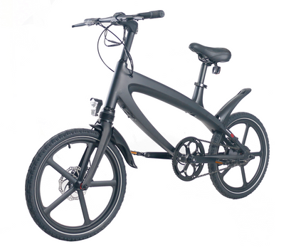 Official Carbon Black E-Bike with Built-in Speakers & Bluetooth (Range up to 60km)