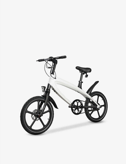 The Official Racing White E-Bike with Built-in Speakers & Bluetooth (Range up to 60km)