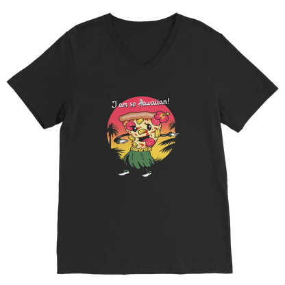 Hawaiian Pizza Premium V-Neck T-Shirt