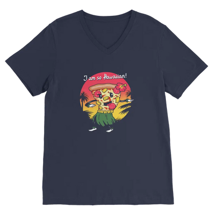 Hawaiian Pizza Premium V-Neck T-Shirt