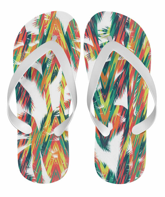 Caribbean Style Flip Flops White