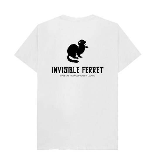 White Invisible Ferret Brand T-Shirt