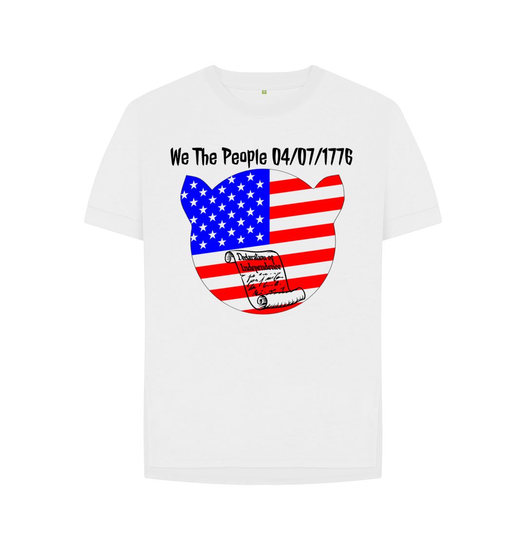 White We The People - Independence Day Ladies T-Shirt