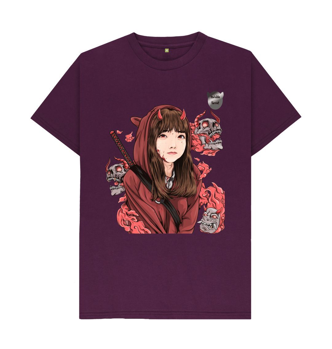 Purple Anime Demon Girl