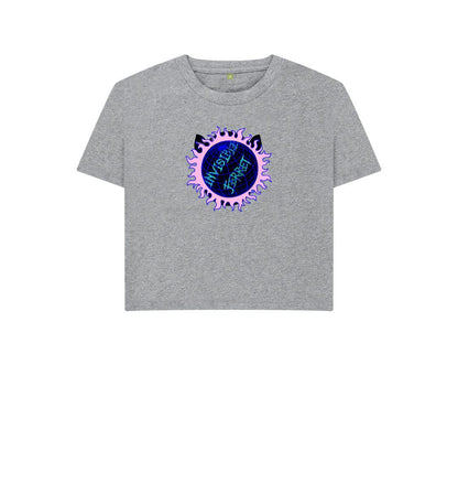 Athletic Grey Black Hole - Ladies Boxy T-Shirt